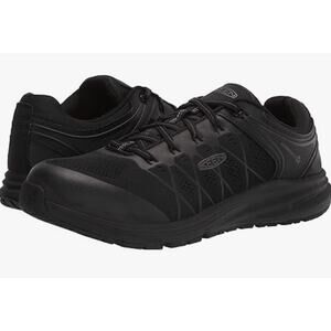 KEEN Utility Womens Vista Energy Work Sneakers 6 WIDE Black Comp Toe EH SR NIB